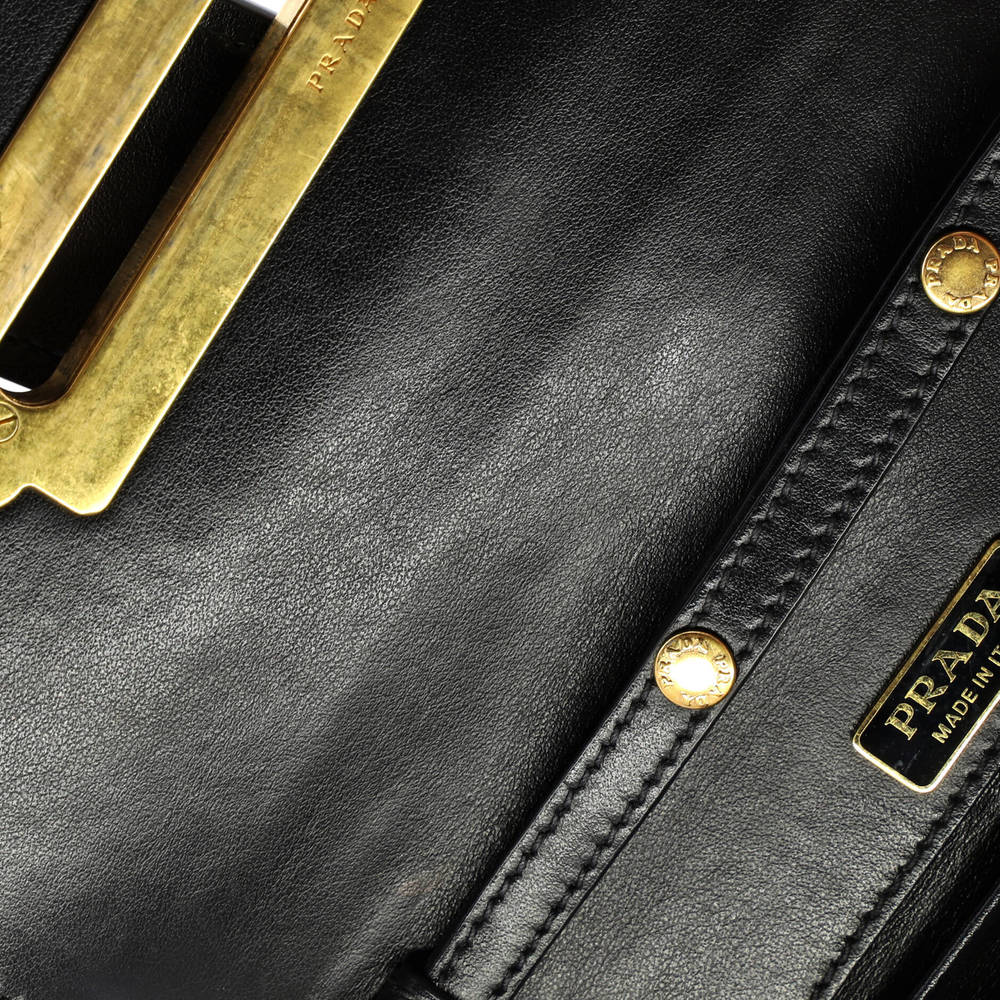 Prada Small Cahier Crossbody Bag Embellished Leather - Picture 7 of 7